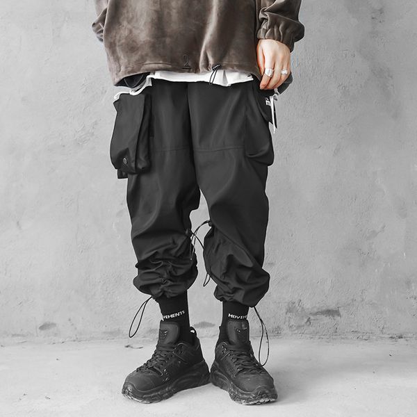 men's pants fashion autumn men's pants solid color legging overalls large comfortable side pocket cargo, Black
men's pants fashion autumn men's pants solid color legging overalls large comfortable side pocket cargo, Black