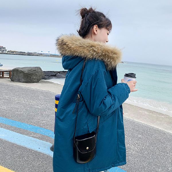 winter new down dress student's long-style large-collar hat korean edition loose and thickened bf cotton-padded coat, Black
winter new down dress student's long-style large-collar hat korean edition loose and thickened bf cotton-padded coat, Black