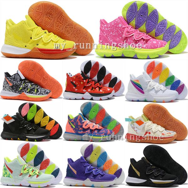 2019 kyrie5 5s squidward sponge pink patrick black gold mens basketball shoes irving 5 sports sale sneakers size 40-46, White;red
2019 kyrie5 5s squidward sponge pink patrick black gold mens basketball shoes irving 5 sports sale sneakers size 40-46, White;red