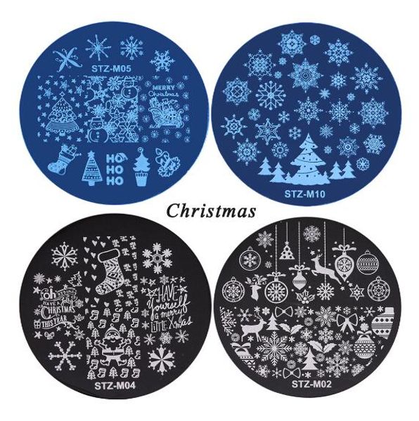 christmas stainless steel stamping plate round nail stamping template manicure nail art plates, White
christmas stainless steel stamping plate round nail stamping template manicure nail art plates, White