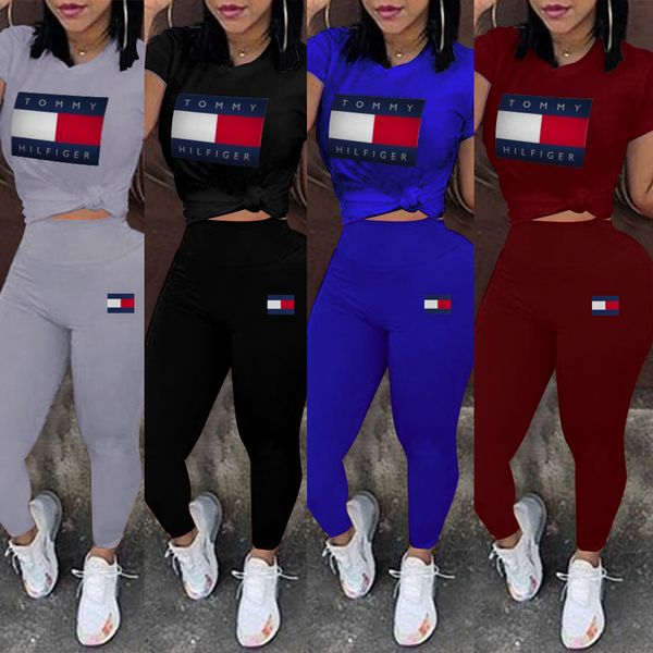 

Brand de igner women 2 piece et track uit hirt pant outfit hort leeve hirt pant weat uit pullover tight port wear port uit 036