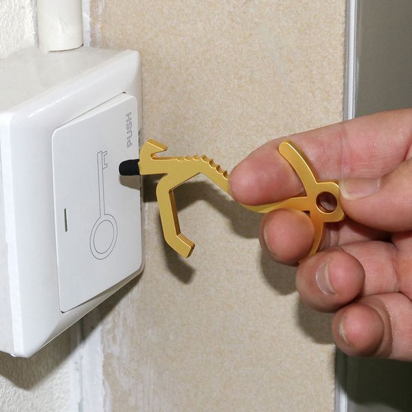 2020 elevator button contactless tool safety door handle alloy key grip safety protection isolation no-touch opener key rings
2020 elevator button contactless tool safety door handle alloy key grip safety protection isolation no-touch opener key rings