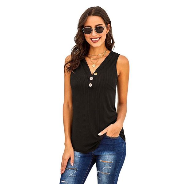 women crochet tank 2020 summer womens v neck sleeveless t-shirt female ladies fashion buttons basic knitted shirt, White
women crochet tank 2020 summer womens v neck sleeveless t-shirt female ladies fashion buttons basic knitted shirt, White