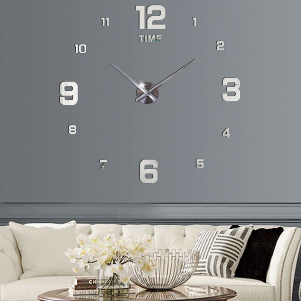 3d diy large wall clock modern design mute big decorative digital clocks acrylic mirror stickers oversize wall clock time letter
3d diy large wall clock modern design mute big decorative digital clocks acrylic mirror stickers oversize wall clock time letter