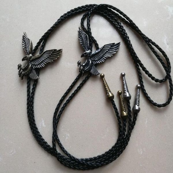 new bolo tie retro shirt chain eagle bollow collar leather necklace long tie pendant, Black;blue
new bolo tie retro shirt chain eagle bollow collar leather necklace long tie pendant, Black;blue