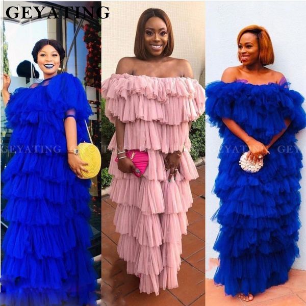 african royal blue тюль плюс размер пром платье 2019 розовых ярусов с плечом черных женщинами формальной длинными вечерами партии платья, White;black
african royal blue тюль плюс размер пром платье 2019 розовых ярусов с плечом черных женщинами формальной длинными вечерами партии платья, White;black