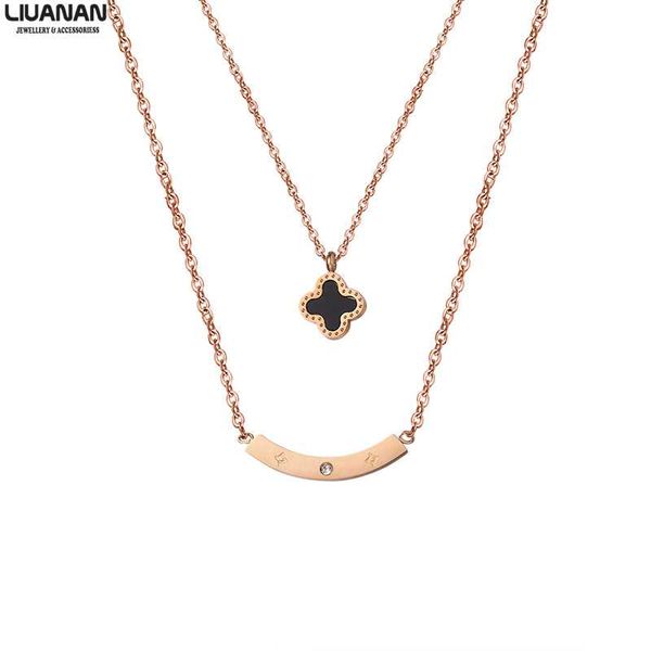 stainless steel chocker necklace for women lover's clover curve rose gold pendant necklace fashion two layered lucky jewelry, Golden;silver
stainless steel chocker necklace for women lover's clover curve rose gold pendant necklace fashion two layered lucky jewelry, Golden;silver