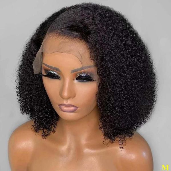 afro kinky curly 13x6 lace front preplcuked bleach knots remy human hair wigs for africa american women 180density lace wigs, Black;brown
afro kinky curly 13x6 lace front preplcuked bleach knots remy human hair wigs for africa american women 180density lace wigs, Black;brown