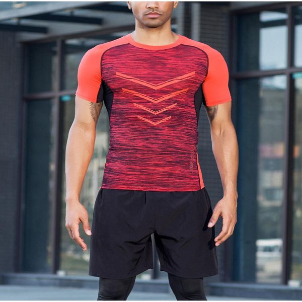 men's sports suit fitness athletic quick drying elastic t-shirt short sleeve short outdoor running suit male clothing, Black;blue
men's sports suit fitness athletic quick drying elastic t-shirt short sleeve short outdoor running suit male clothing, Black;blue