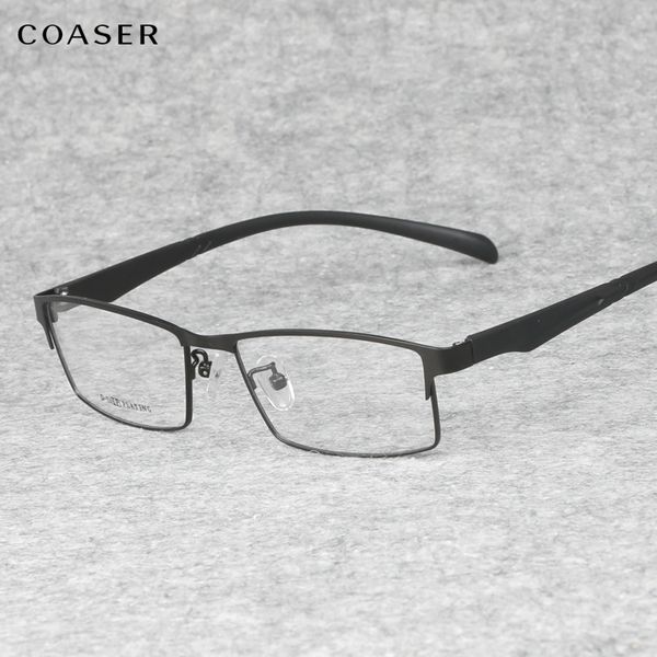 coaser transparent glasse optical spectacle frame for men metal myopia man lens frames prescription clear full square eyewear, Black
coaser transparent glasse optical spectacle frame for men metal myopia man lens frames prescription clear full square eyewear, Black