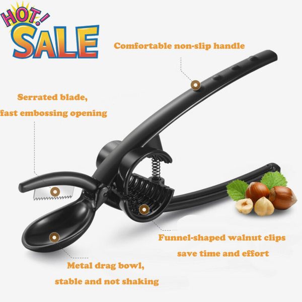 2020 nut shell cracker walnut pliers hard kitchen tool chestnut opener clip scissors black nut peeler stainless steel
2020 nut shell cracker walnut pliers hard kitchen tool chestnut opener clip scissors black nut peeler stainless steel