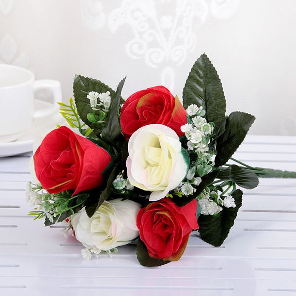 33cm artificial flower lightweight home decor 7-heads artificial wedding rose high quality
33cm artificial flower lightweight home decor 7-heads artificial wedding rose high quality