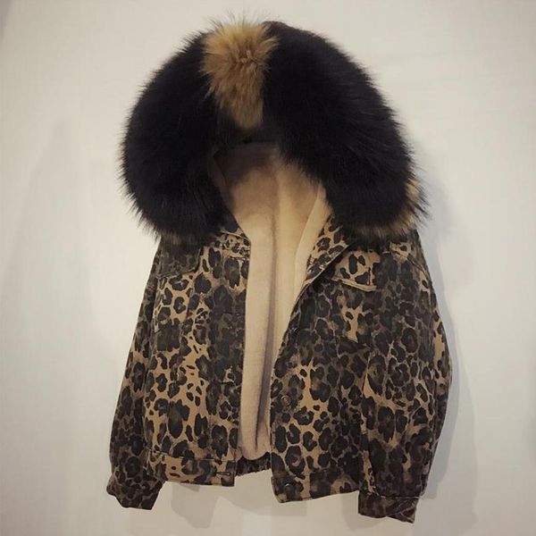 lamb fur джинсовой куртки женские сгущает теплых ветровки зимней моды больших мехового воротника leopard пальто хлопка сыпучие негабаритные, Black
lamb fur джинсовой куртки женские сгущает теплых ветровки зимней моды больших мехового воротника leopard пальто хлопка сыпучие негабаритные, Black