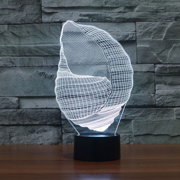 3d sea animal conch night light 7 color change led table desk lamp acrylic flat abs base usb charger home decoration
3d sea animal conch night light 7 color change led table desk lamp acrylic flat abs base usb charger home decoration