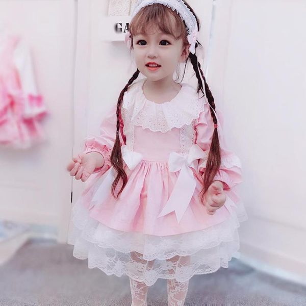 spanish new vintage lolita princess dress for girls lace stitching long sleeve girls dress birthday easter party vestidos y2791, Red;yellow
spanish new vintage lolita princess dress for girls lace stitching long sleeve girls dress birthday easter party vestidos y2791, Red;yellow