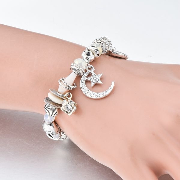 attractto charm silver moon&star&shell bracelets&bangles for women crystal jewelry starfish bracelet pulseira feminina sbr180082
attractto charm silver moon&star&shell bracelets&bangles for women crystal jewelry starfish bracelet pulseira feminina sbr180082