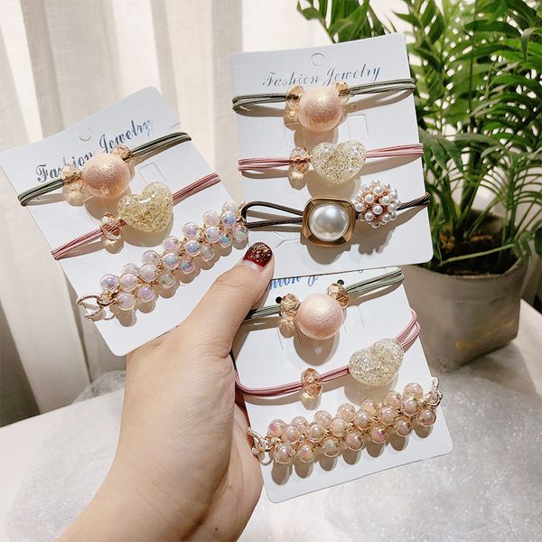 3pcs/set new women girls luxury pearls acrylic shining elastic hair bands headbands scrunchies hair rubber band accessories
3pcs/set new women girls luxury pearls acrylic shining elastic hair bands headbands scrunchies hair rubber band accessories
