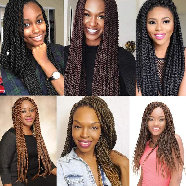 selling 1packs fashion synthetic hair senegalese twist 30 roots/pack 18inches crochet braids kanekalon ombre braiding hair extensions, Black
selling 1packs fashion synthetic hair senegalese twist 30 roots/pack 18inches crochet braids kanekalon ombre braiding hair extensions, Black