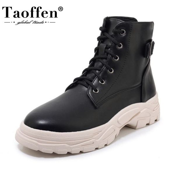taoffen women new fashion plus size 29-46 warm ankle boots thick sole pu leather casual winter shoes woman short summer footwear t200520, Black
taoffen women new fashion plus size 29-46 warm ankle boots thick sole pu leather casual winter shoes woman short summer footwear t200520, Black
