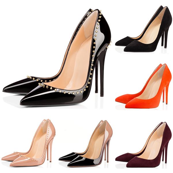 Fashion luxury designer women shoes red bottom high heels 8cm 10cm 12cm Nude black pink Leather Pointed Toes Pumps Dress shoe size 35-42
Fashion luxury designer women shoes red bottom high heels 8cm 10cm 12cm Nude black pink Leather Pointed Toes Pumps Dress shoe size 35-42