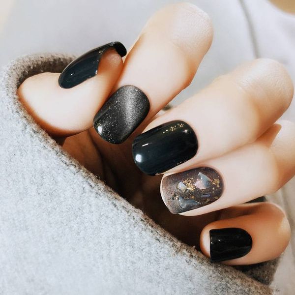 22pcs black fake nails shell cat eyes square head short ptherapy false nails ptherapy full cover nepnagels, Red;gold
22pcs black fake nails shell cat eyes square head short ptherapy false nails ptherapy full cover nepnagels, Red;gold