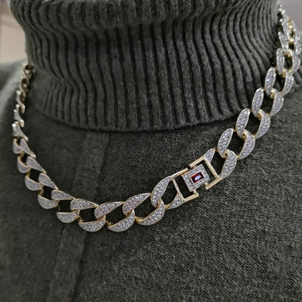 custom necklace mens golden finish full iced out hip hop cz 16" 18" 20" 22" 24" miami cuban chain necklace drop shi, Silver
custom necklace mens golden finish full iced out hip hop cz 16" 18" 20" 22" 24" miami cuban chain necklace drop shi, Silver
