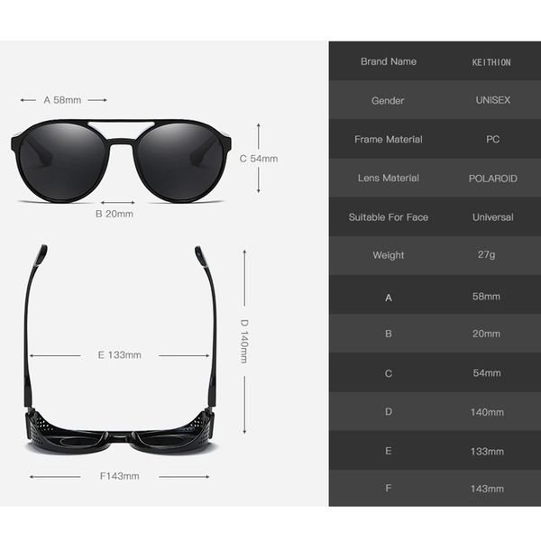 keithion brand steampunk polarized sunglasses women men retro goggles round flip up glasses steam punk vintage fashion eyewear y200619, White;black
keithion brand steampunk polarized sunglasses women men retro goggles round flip up glasses steam punk vintage fashion eyewear y200619, White;black