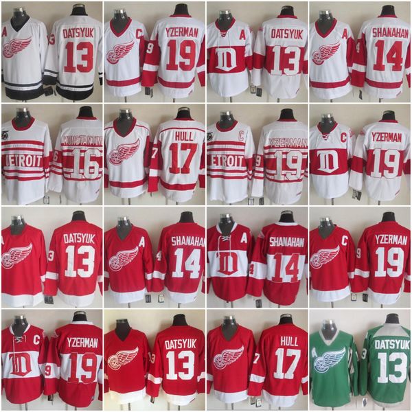Detroit Red Wings 13 Pavel Datsyuk 14 Brendan Shanahan 16 Vladimir Konstantino 17 Brett Hull 19 Steve Yzerman Vintage Hockey Jersey
Detroit Red Wings 13 Pavel Datsyuk 14 Brendan Shanahan 16 Vladimir Konstantino 17 Brett Hull 19 Steve Yzerman Vintage Hockey Jersey