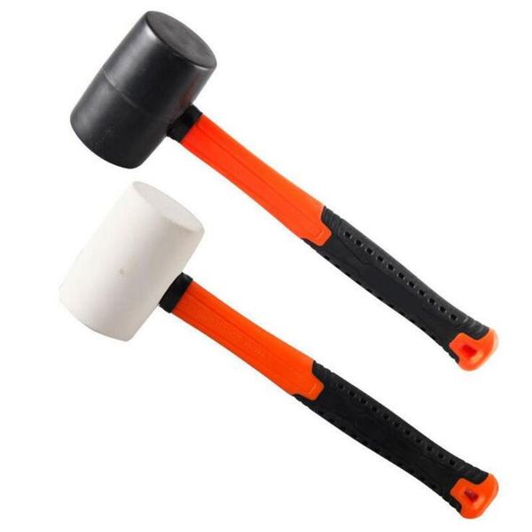 

80 oz rubber hammer wear-resistant tile hammer with round head and non-slip handle home fitment tools for tile installation