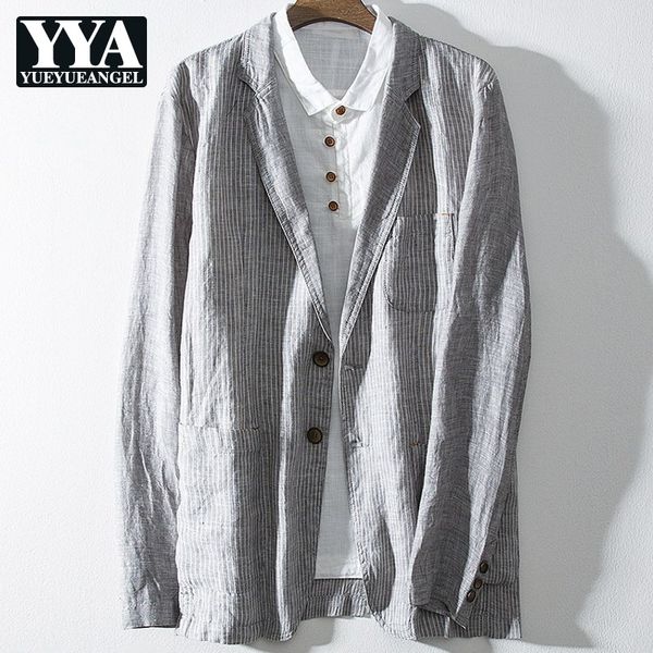 mens casual linen blazer jacket spring summer long sleeve striped suit coat single breasted business man work blazers outerwear, White;black
mens casual linen blazer jacket spring summer long sleeve striped suit coat single breasted business man work blazers outerwear, White;black