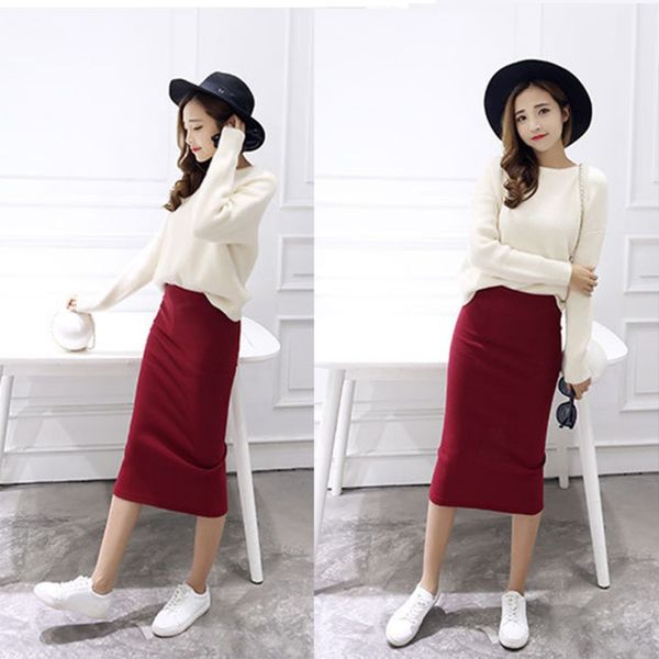 etosell autumn and winter package hip skirt slit skirts women step stretch slim thin female waist long skirts, Black
etosell autumn and winter package hip skirt slit skirts women step stretch slim thin female waist long skirts, Black
