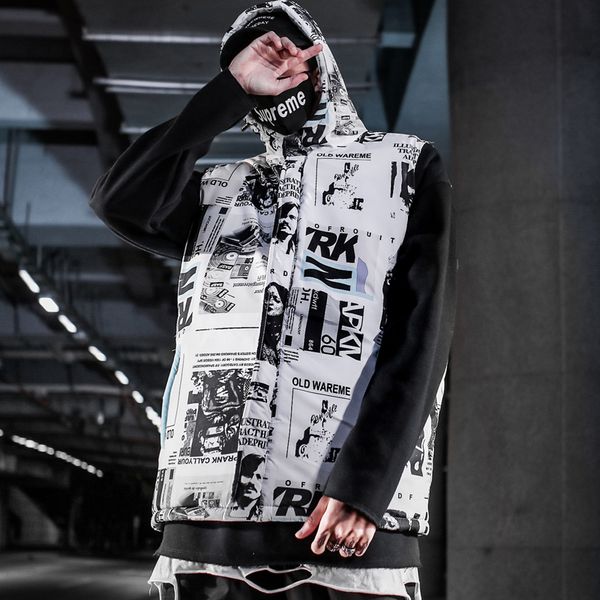 autumn winter new fleece thicken vest jacket men streetwear casual harajuku hip hop fashion printed sleeveless hooded down coats, Black;brown
autumn winter new fleece thicken vest jacket men streetwear casual harajuku hip hop fashion printed sleeveless hooded down coats, Black;brown