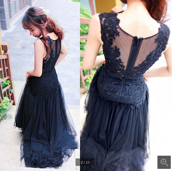 robe de soiree mermaid black stylish prom dresses lace appliques sheer back scoop neckline elegant prom gowns on sale
robe de soiree mermaid black stylish prom dresses lace appliques sheer back scoop neckline elegant prom gowns on sale
