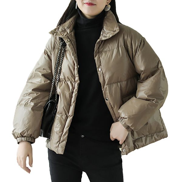 2020 women coat new korean fashion retro loose thick warm short stand collar commuter solid color wild leisure jacket z130, Black
2020 women coat new korean fashion retro loose thick warm short stand collar commuter solid color wild leisure jacket z130, Black
