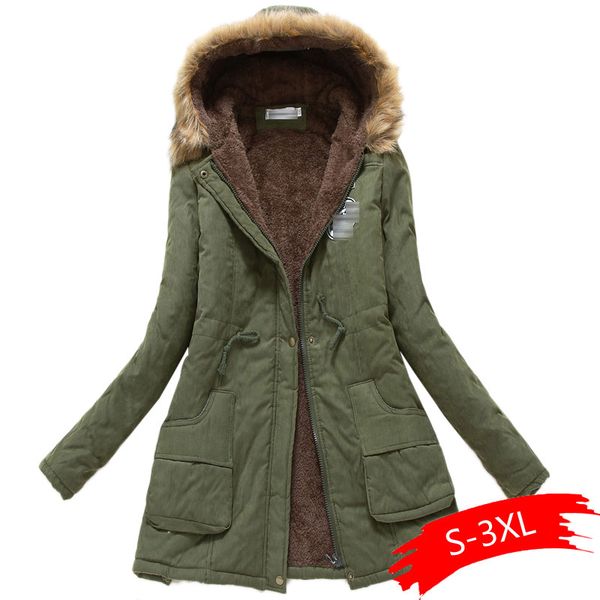 new winter coats women cotton wadded hooded jacket medium-long casual parka thickness plus size xxxl quilt snow outwear, Black
new winter coats women cotton wadded hooded jacket medium-long casual parka thickness plus size xxxl quilt snow outwear, Black