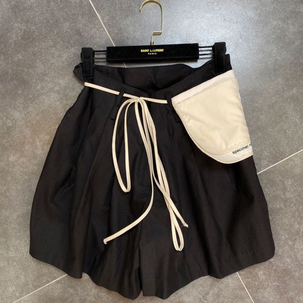 deat 2020 new summer fashion casual patchwork solid lace up high waist sashes wide leg shorts women sd821, White;black
deat 2020 new summer fashion casual patchwork solid lace up high waist sashes wide leg shorts women sd821, White;black