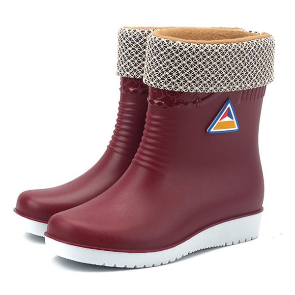 new style women winter waterproof rain shoes outdoor anti skid flat ankle boots, Black
new style women winter waterproof rain shoes outdoor anti skid flat ankle boots, Black