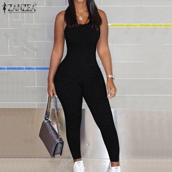 2020 summer blackless jumpsuits zanzea fashion stretch rompers women solid sleeveless slim pencil playsuits female pants, Black;white
2020 summer blackless jumpsuits zanzea fashion stretch rompers women solid sleeveless slim pencil playsuits female pants, Black;white