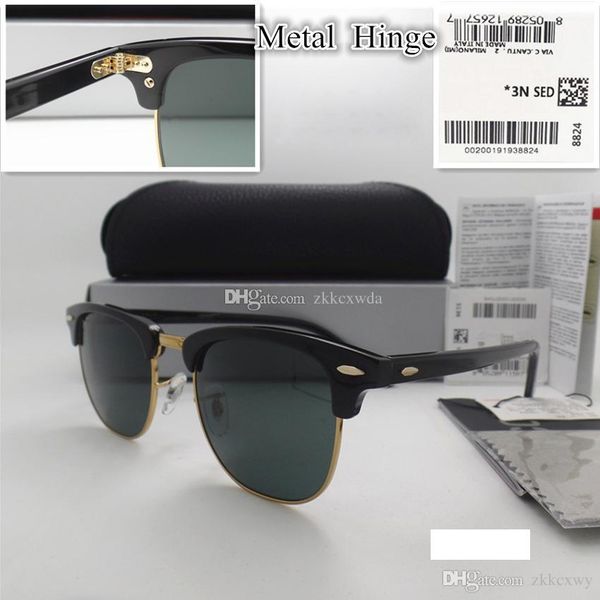 glass lens 51mm brand designer fashion men women plank frame coating sunglasses sport vintage sun glasses with box, White;black
glass lens 51mm brand designer fashion men women plank frame coating sunglasses sport vintage sun glasses with box, White;black