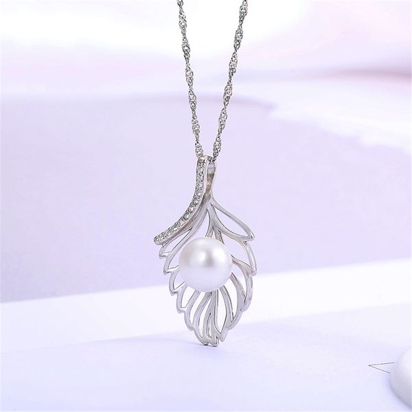 charming feather s925 100% solid sterling silver pearl pendant necklace settings mounting semi mount women's diy jewelry finding gift d
charming feather s925 100% solid sterling silver pearl pendant necklace settings mounting semi mount women's diy jewelry finding gift d