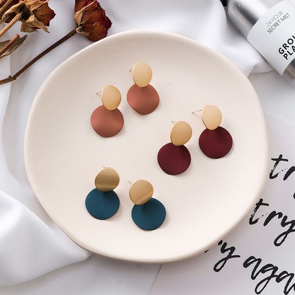 korea new geometric round wafer dangle pendientes mujer moda 2019 fashion drop earrings, Silver
korea new geometric round wafer dangle pendientes mujer moda 2019 fashion drop earrings, Silver