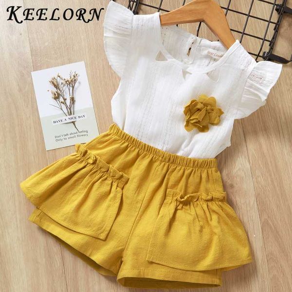 keelorn casual girls clothing sets summer kids clothing set cute floral t-shirt shorts suit 2pcs kids clothes girls suit outfits, White
keelorn casual girls clothing sets summer kids clothing set cute floral t-shirt shorts suit 2pcs kids clothes girls suit outfits, White