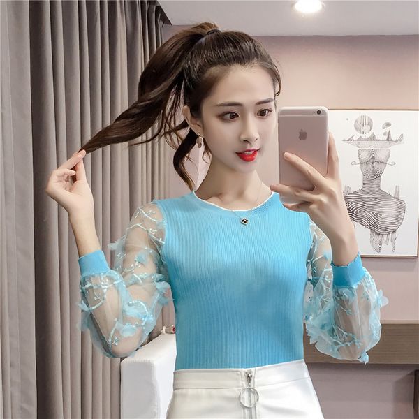 cute sweet casual women pullover autumn winter lace knitted sweater patchwork embroidery long sleeved sweater shirt, White;black
cute sweet casual women pullover autumn winter lace knitted sweater patchwork embroidery long sleeved sweater shirt, White;black