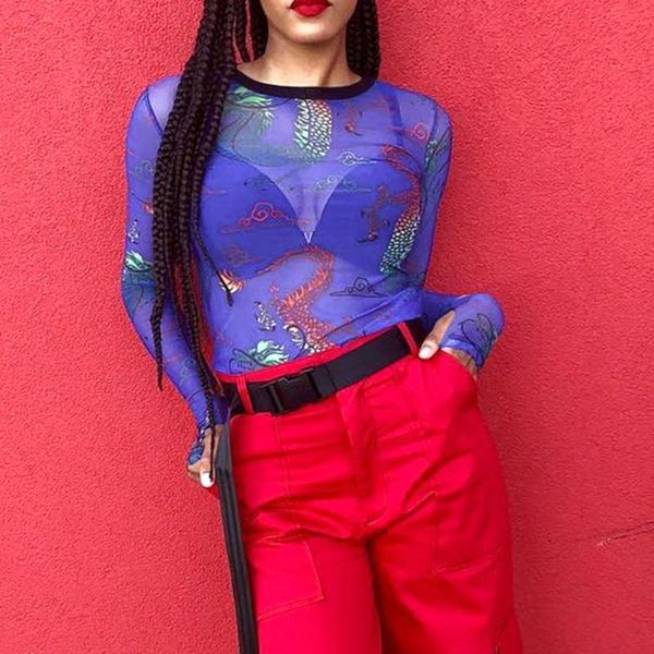 сексуальные женщины блузка печати дракон о-образным вырезом видеть сквозь прозрачные сетки дамы топы с длинным рукавом тонкий футболку роков, White
сексуальные женщины блузка печати дракон о-образным вырезом видеть сквозь прозрачные сетки дамы топы с длинным рукавом тонкий футболку роков, White