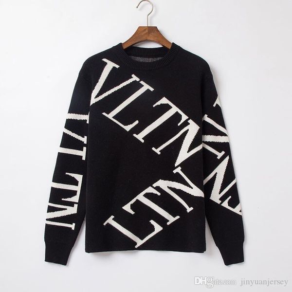 men's brand sweater letter embroidery knitwear winter men's sweatshirt crew neck long sleeve sweater for men designer hoodies, Black
men's brand sweater letter embroidery knitwear winter men's sweatshirt crew neck long sleeve sweater for men designer hoodies, Black