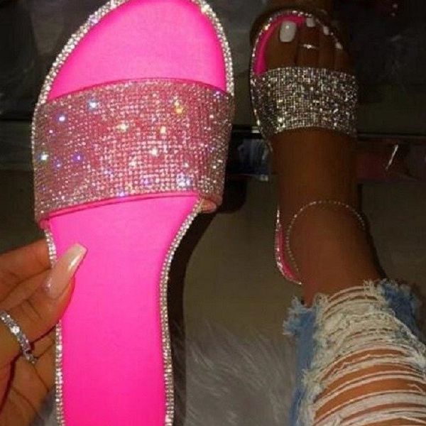 rhinestone 2019 new women fashion wild beach flip flop bright diamond flat bottom outdoor wild student sandals/slippers, Black
rhinestone 2019 new women fashion wild beach flip flop bright diamond flat bottom outdoor wild student sandals/slippers, Black