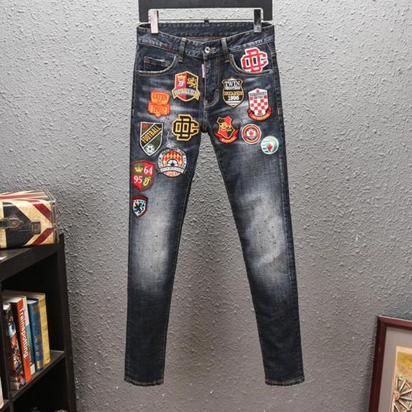 2020 unique mens badge blue slim fit jeans fashion designer skinny washed motocycle denim pants panelled hip hop mens jeans
2020 unique mens badge blue slim fit jeans fashion designer skinny washed motocycle denim pants panelled hip hop mens jeans