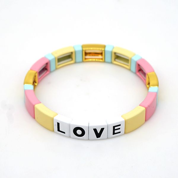 shinus armband enamel tile bracelet women rainbow bangles stretch pulseras mujer moda 2019 love letter bracelets jewelry summer, Golden;silver
shinus armband enamel tile bracelet women rainbow bangles stretch pulseras mujer moda 2019 love letter bracelets jewelry summer, Golden;silver