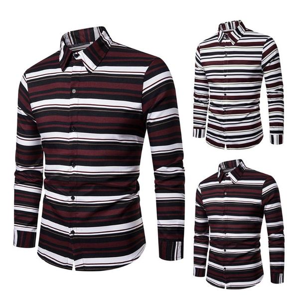 men's brand new personalized fashion business casual long sleeve striped hawaii shirt mens shirts men long sleeve shirt, White;black
men's brand new personalized fashion business casual long sleeve striped hawaii shirt mens shirts men long sleeve shirt, White;black