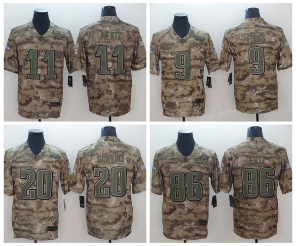 Eagle 11 car on wentz 9 nick fole philadelphia 86 zach ertz 20 brian dawkin camo alute to ervice retired player jer ey, White
Eagle 11 car on wentz 9 nick fole philadelphia 86 zach ertz 20 brian dawkin camo alute to ervice retired player jer ey, White
